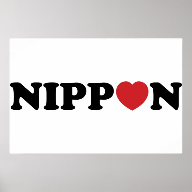 Póster del Corazón del Amor Nippon (Frente)
