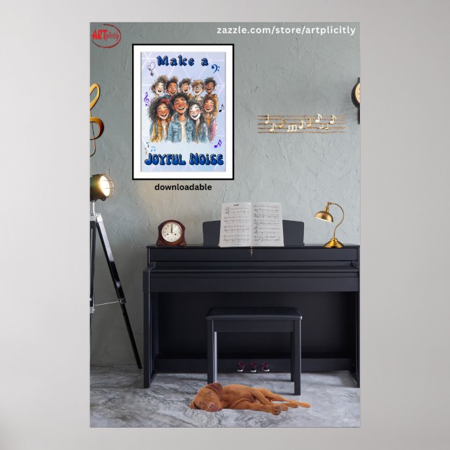Póster del Coro de Jóvenes de la Iglesia (Frente)