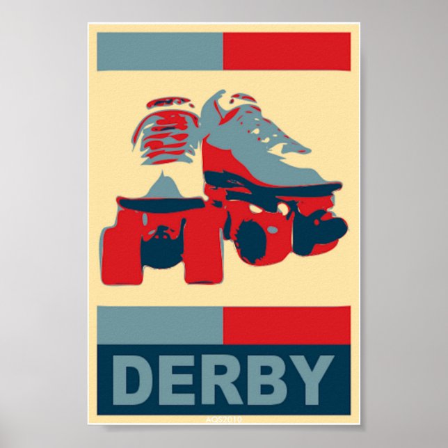 Poster del Derby Patriótico del Arte Pop (Frente)