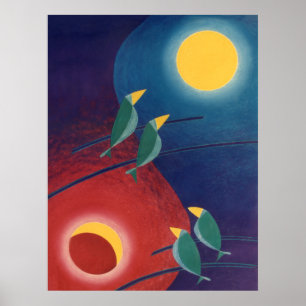 Póster Del día adentro - del día pintura abstracta