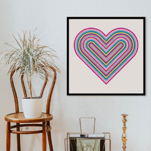 Póster del Día de San Valentín de Corazón de Arcoí
