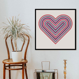 Póster del Día de San Valentín de Corazón de Arcoí