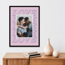 Póster del Día de San Valentín de tipografía del a