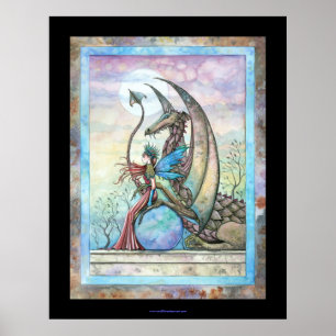 Póster del Dragón de Hadas Compañeros Celestiales