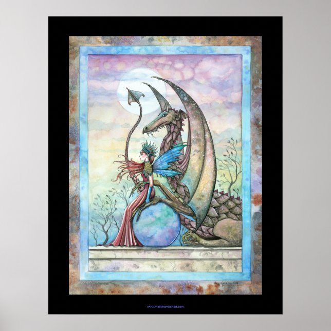 Póster del Dragón de Hadas Compañeros Celestiales (Frente)