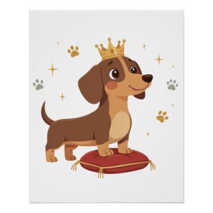 Póster del Duque Dachshund, regalo para amantes de