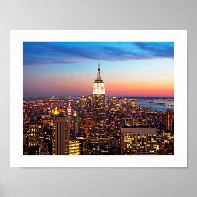 Póster del edificio Empire State de NY (Frente)