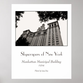 Póster del Edificio Municipal de Manhattan