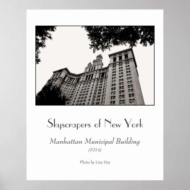 Póster del Edificio Municipal de Manhattan (Frente)