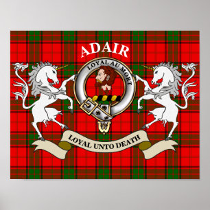 Póster del emblema del clan Adair