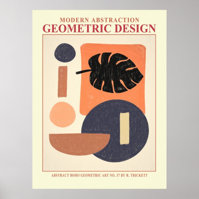 Póster del EP geométrico abstracto n.º 7 (Frente)