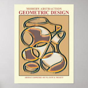 Póster del EP geométrico abstracto n.º 9