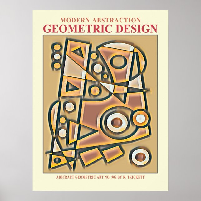 Póster del EP geométrico abstracto No. 6 (Frente)