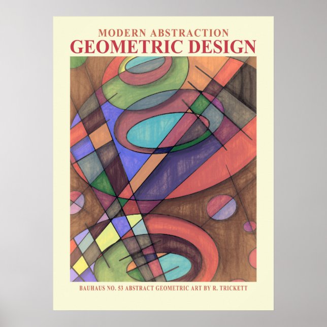 Póster del EP No. 3 geométrico abstracto (Frente)