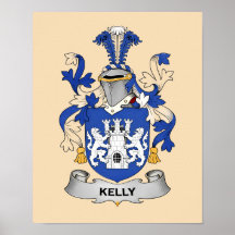 Póster del Escudo de Armas Kelly