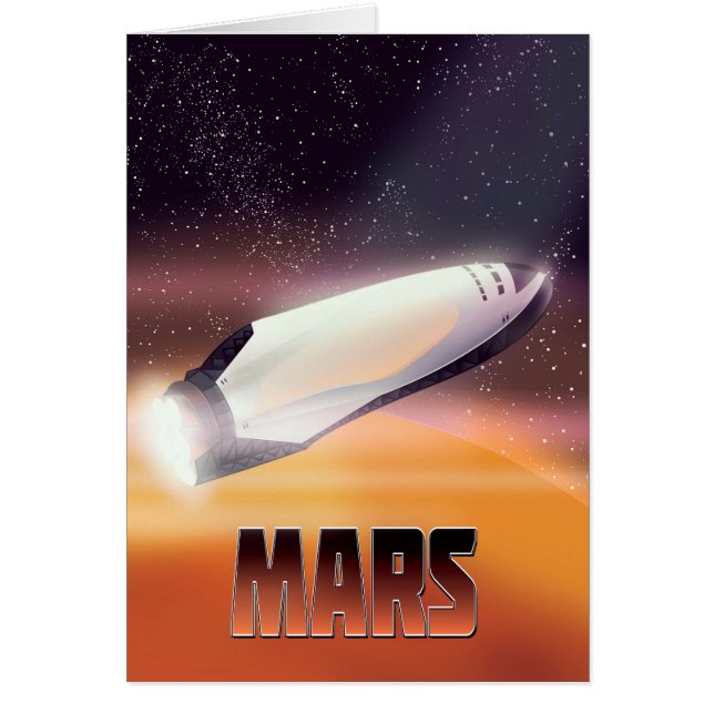 Póster del espacio de Marte (Frente)