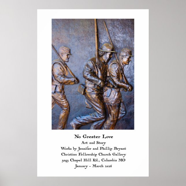 Póster del espectáculo de arte No Greater Love 202 (Frente)
