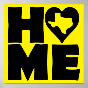Póster del Estado del Corazón de Texas