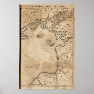 Póster Del este. Extremo del lago Ontario