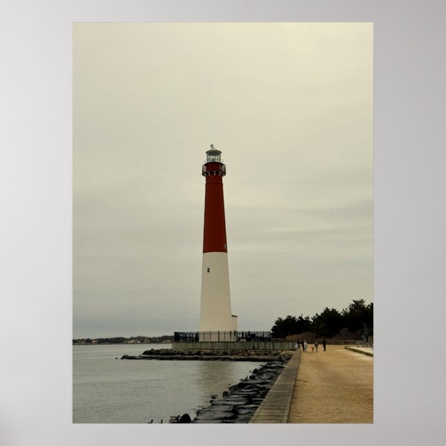 Póster del faro de Barnegat Light (Frente)