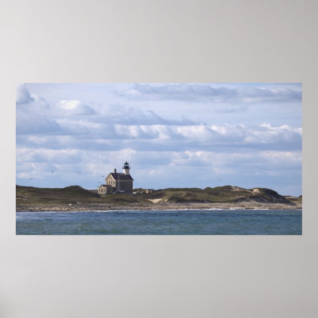 Póster del faro North Light Block Island (Frente)