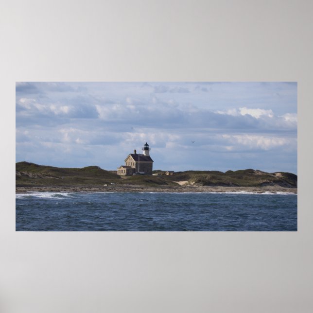 Póster del faro North Light Block Island (Frente)