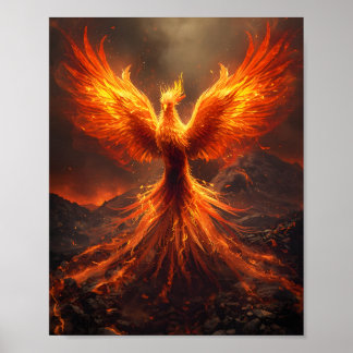Póster del Fénix Ardiente en Ascenso