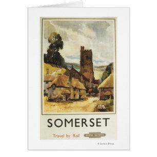 Poster del Ferrocarril Británico de Aldea Históric
