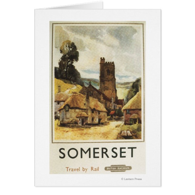 Poster del Ferrocarril Británico de Aldea Históric (Frente)