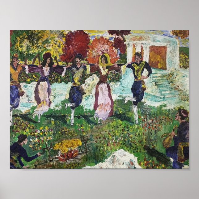 Póster del Festival Griego /Sarr (Frente)