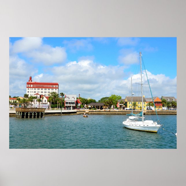 Póster del frente del río de St. Augustine, Florid (Frente)