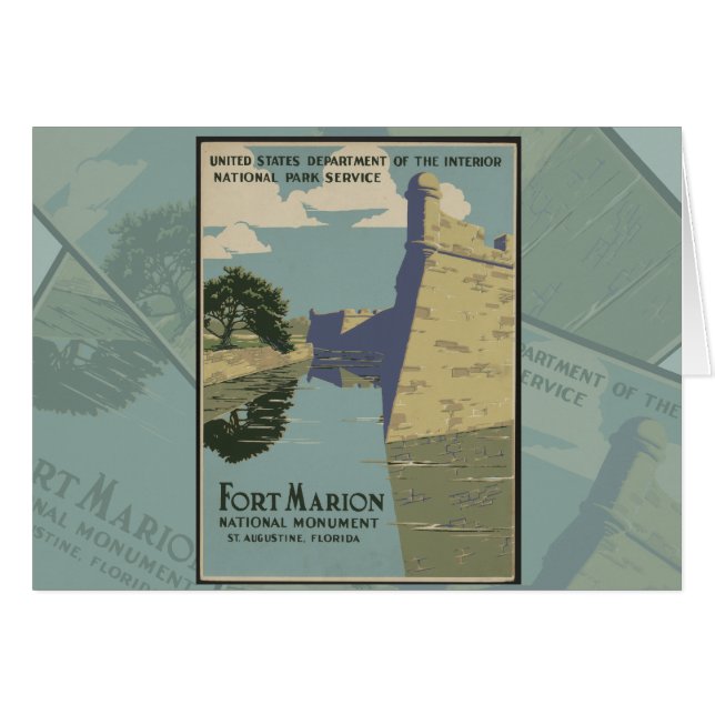 Poster del Fuerte Español de St. Augustine Florida (Anverso (Horizontal))