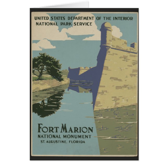 Poster del Fuerte Español de St. Augustine Florida (Frente)