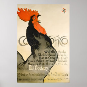 Póster del Gallo Cocorico - Póster Vintage Steinle