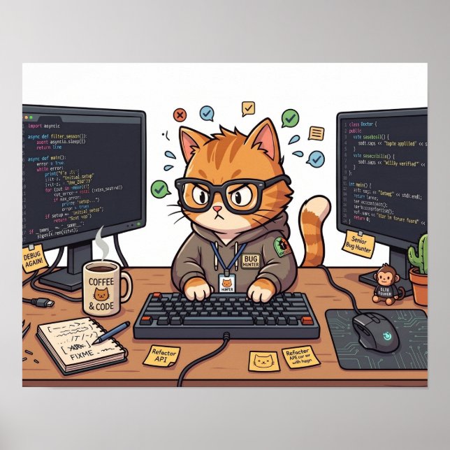 Póster del Gato Real (Frente)