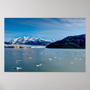 Póster del glaciar Hubbard, Alaska