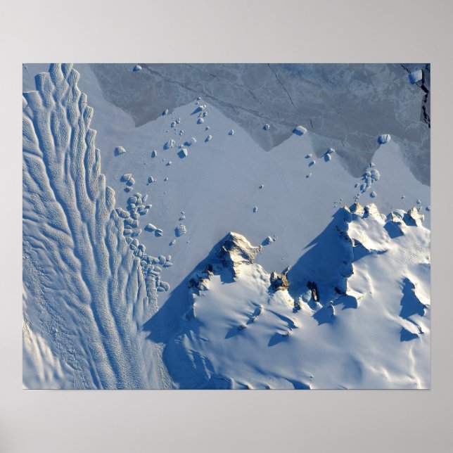 Póster del glaciar Matusevich, Antártida (Frente)