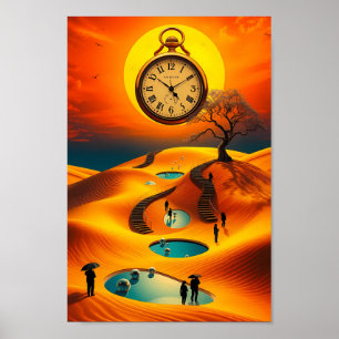 Póster del Horizonte Cronometrador del Desierto Su
