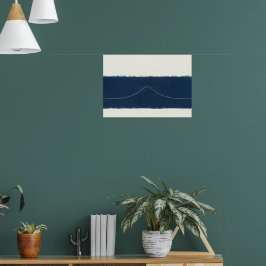 Póster del horizonte de la montaña Navy