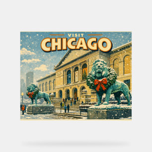 póster del Instituto de Arte de Chicago en inviern