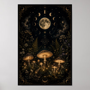 Póster del Jardín de Hongos Celestiales