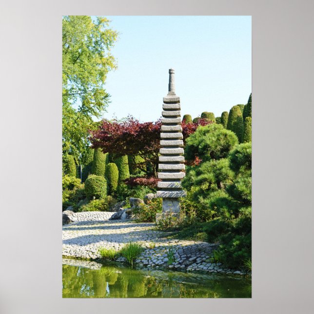 Póster del Jardín Japonés (Frente)