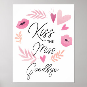 Póster del Juego Besa a la Señorita Adiós Fin de