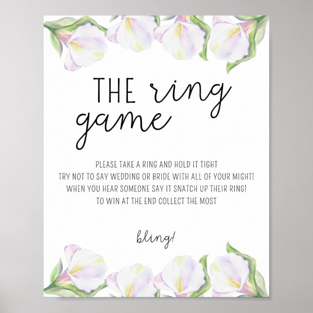 Póster del juego de flores de Calla - Ponle un ani (Frente)