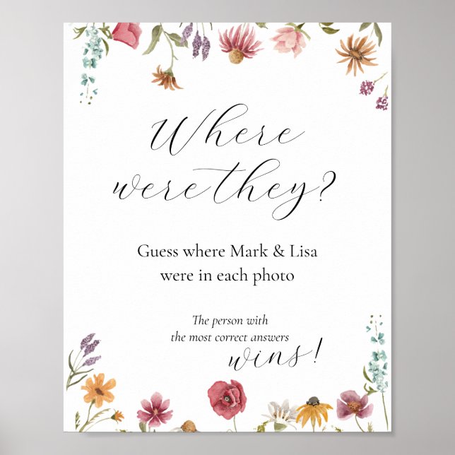 Póster del juego de la despedida de soltera: Adivi (Frente)