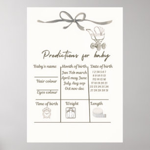 Póster del Juego de Predicciones para la Fiesta de