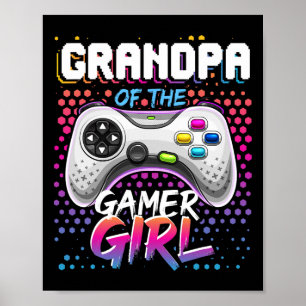 Póster Del Juego De Videojuegos De Jugador Chica Gif