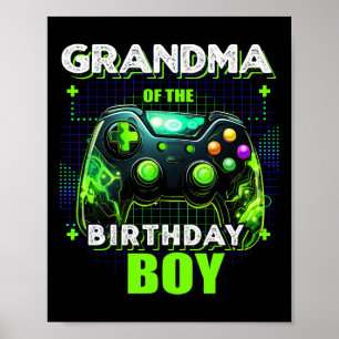 Póster Del Juego De Videojuegos Familiares De Cumpleaños 