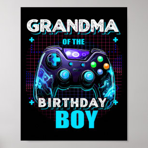 Póster Del Juego De Videojuegos Familiares De Cumpleaños 
