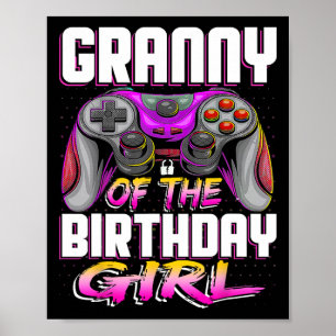 Póster Del Jugador Chica Que Coincide Con El Videojuego C